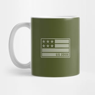 Redline - Staff Car U.S. Army (White on Army Green) Mug